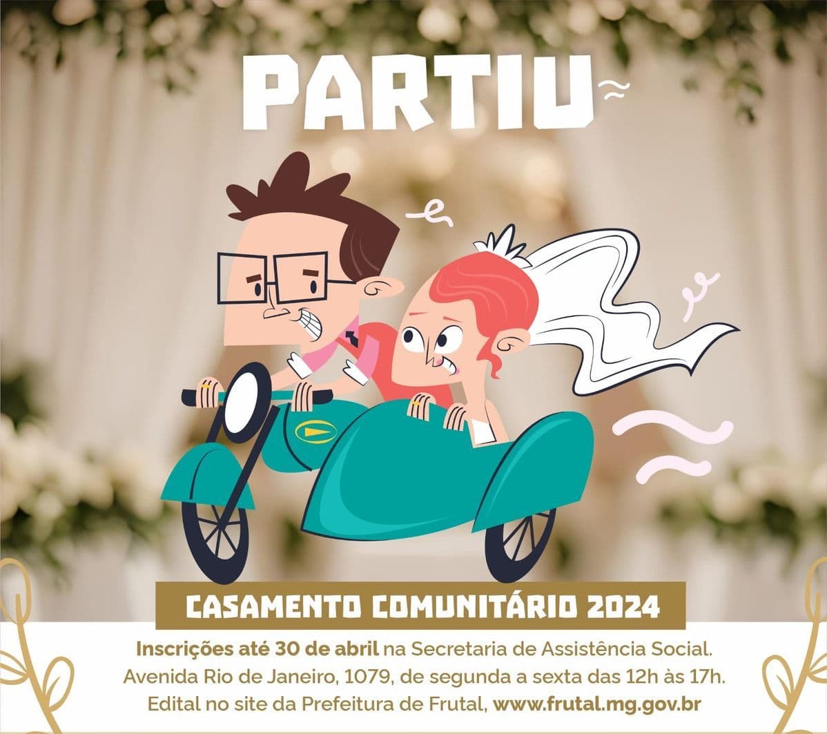 Prefeitura de Frutal realizará o 3º Casamento Comunitário