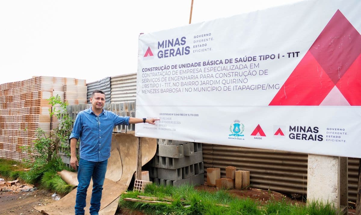 Prefeitura de Itapagipe está construindo uma UBS no bairro Jardim Quirino Menezes