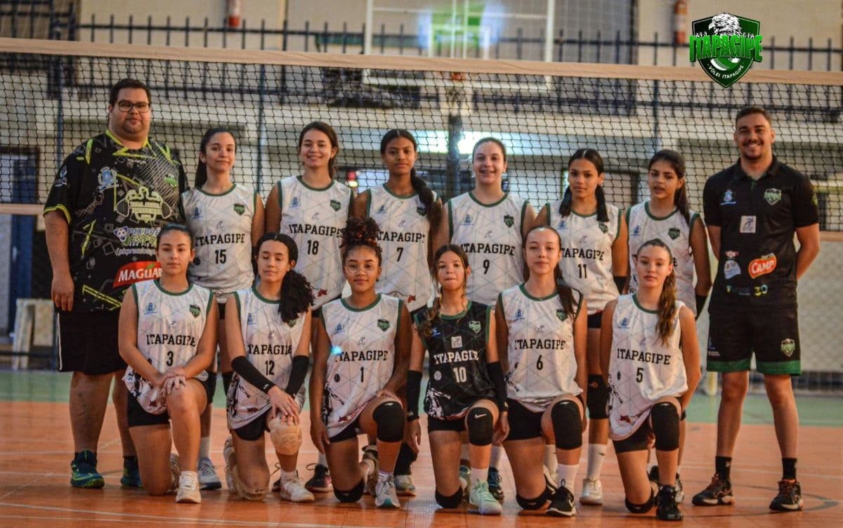 Dominante o Vôlei Itapagipe fecha a fase classificatória da Copa 3 Rios Infantil na liderança em 3 categorias