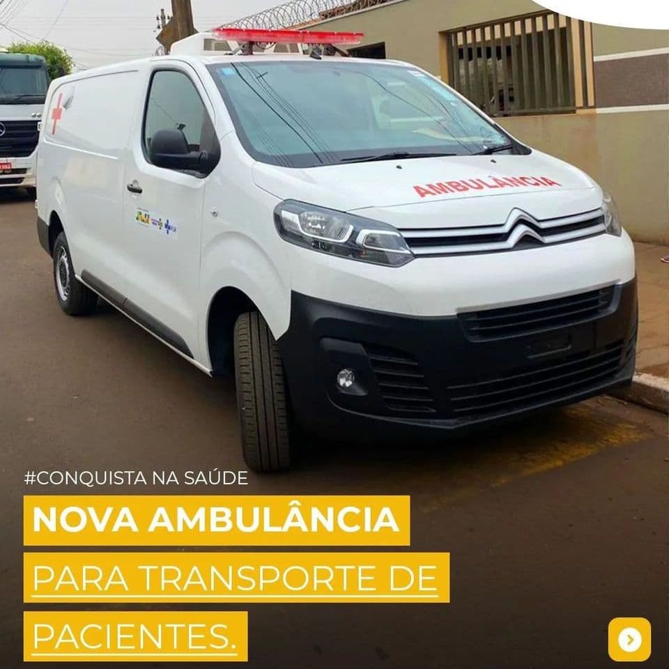 Planurenses contam com mais uma ambulância zerada