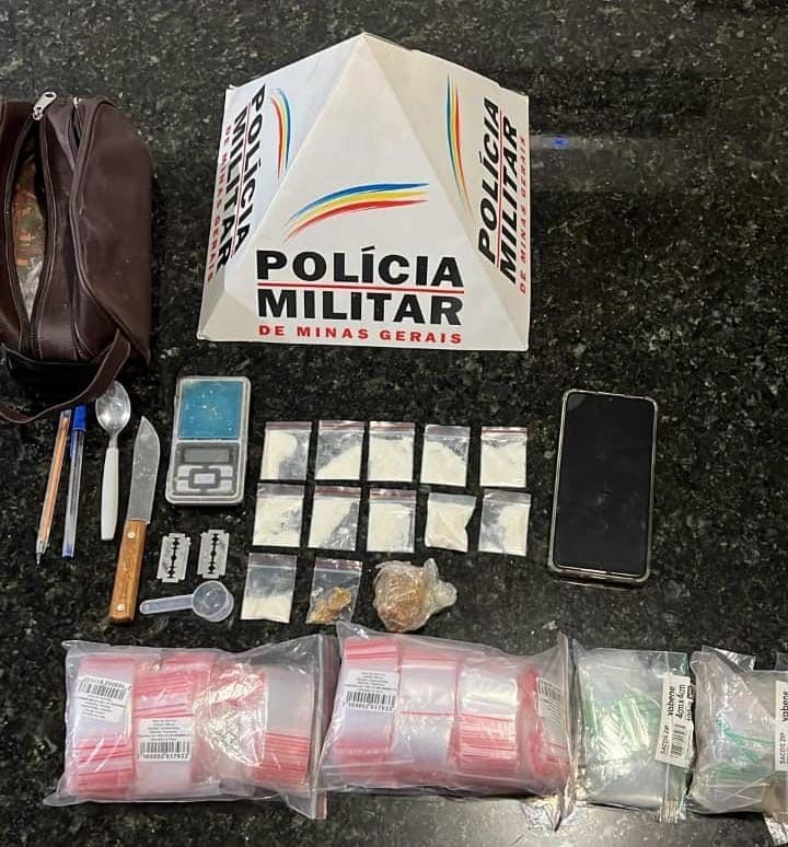 Polícia Militar de Prata prende autor por tráfico de drogas