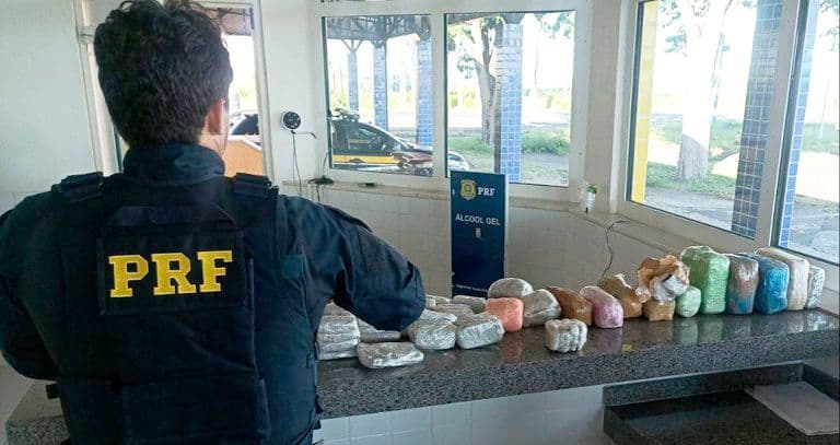 PRF intercepta carga de maconha, haxixe e skunk na BR-153, em Prata