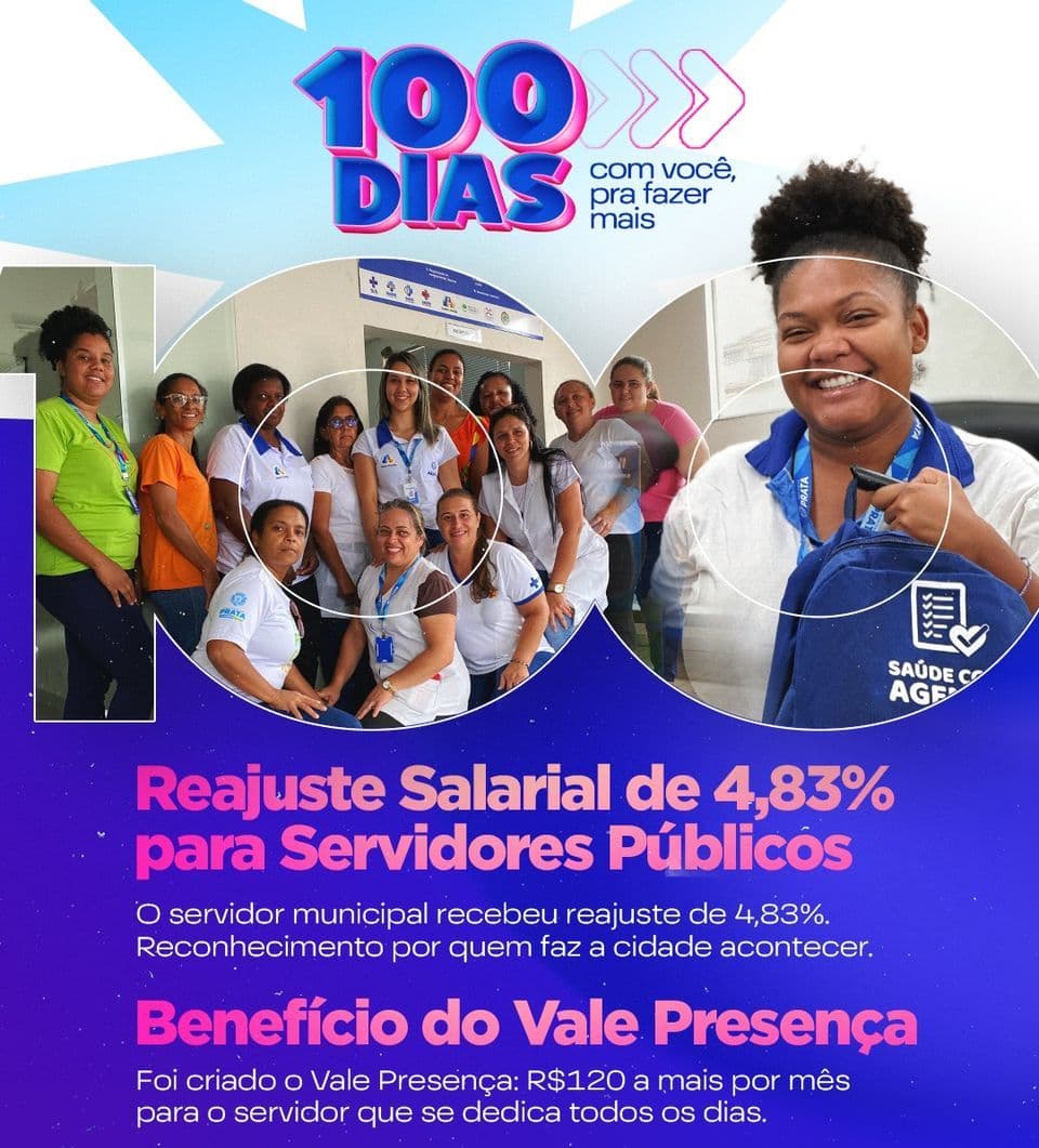 100 Dias de Governo: Valorizando quem faz a cidade acontecer