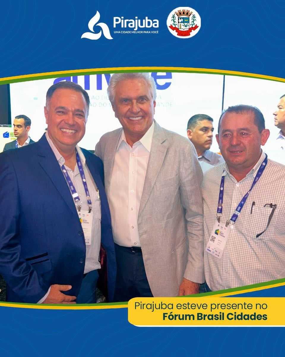 Prefeito de Pirajuba participa do Fórum Brasil Cidades em Uberlândia