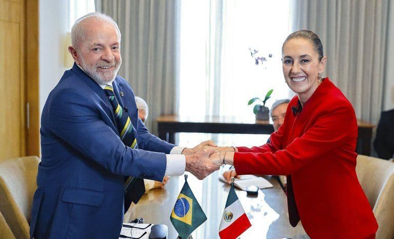 Lula liga para presidente do México após anúncio de sobretaxas dos EUA; países buscam estreitar laços comerciais