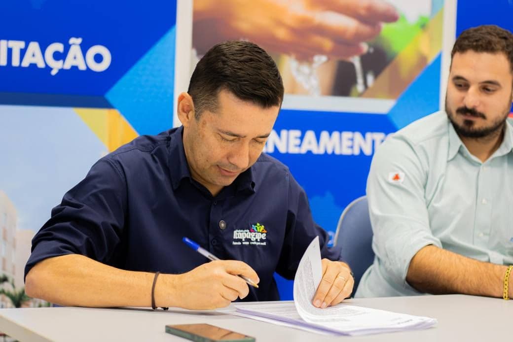 Prefeitura de Itapagipe firma contrato com a Caixa para construção da Estação de Tratamento de Esgoto