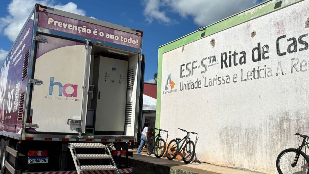 Comendador Gomes recebe Carreta do Amor com exames preventivos do Hospital de Amor