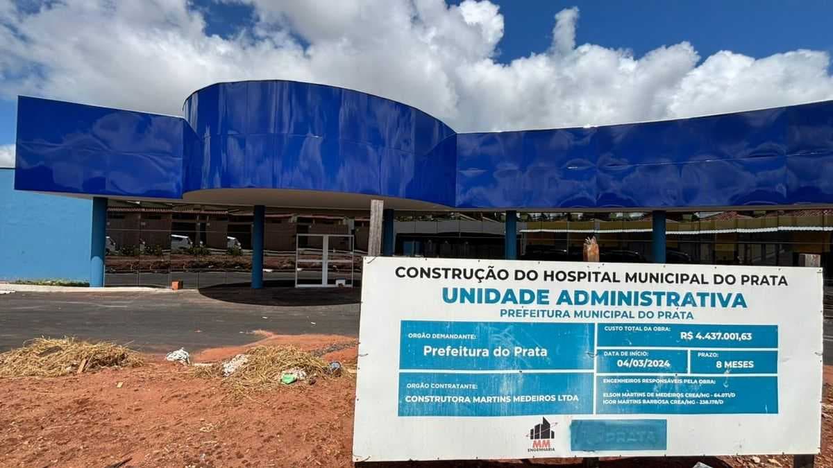 Hospital Municipal do Prata entra na reta final e promete ampliar atendimentos e regionalizar a saúde