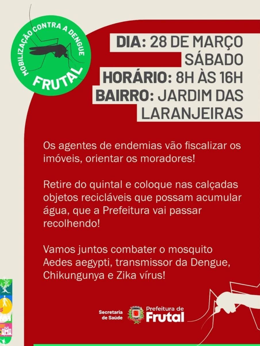 📍 ATENÇÃO MORADORES DO BAIRRO JARDIM DAS LARANJEIRAS!