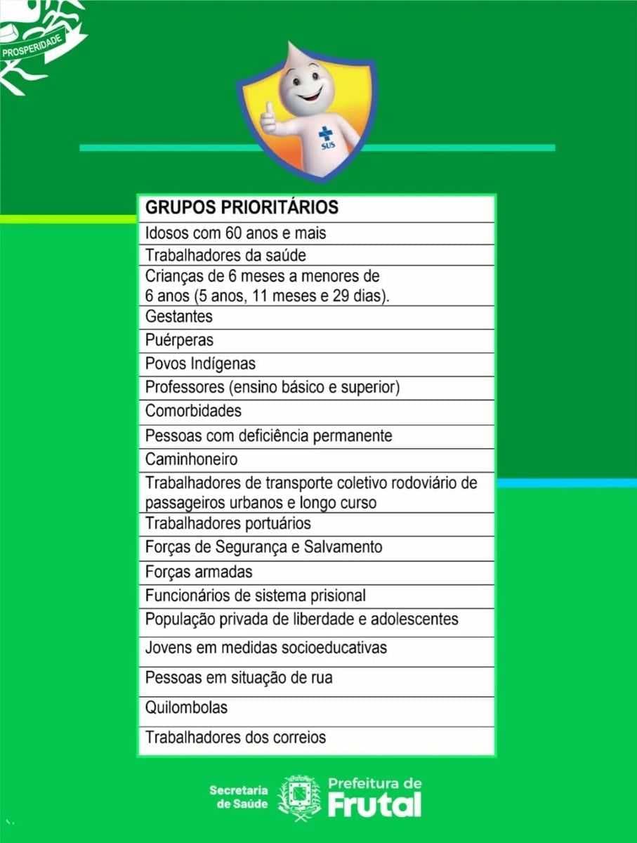 📍 CAMPANHA DE VACINAÇÃO CONTRA A INFLUENZA