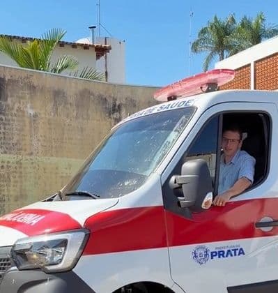 Prata recebe ambulância 0 km para reforçar atendimento à população